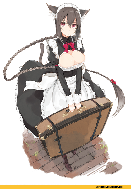 miruto netsuki, nekomimi, Animal Ears, Maid, Anime Original, Anime Art, Anime