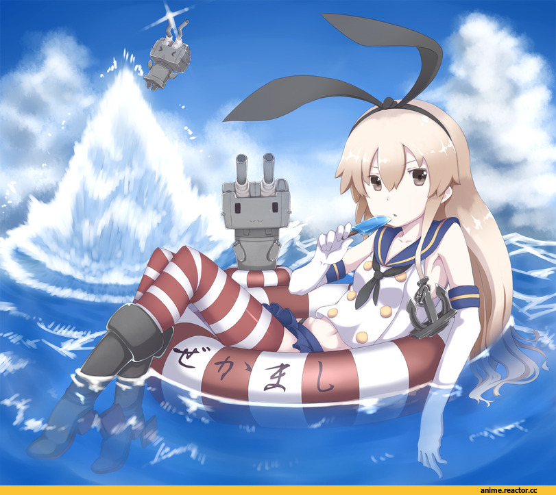 Shimakaze, Kantai Collection, mku, Anime