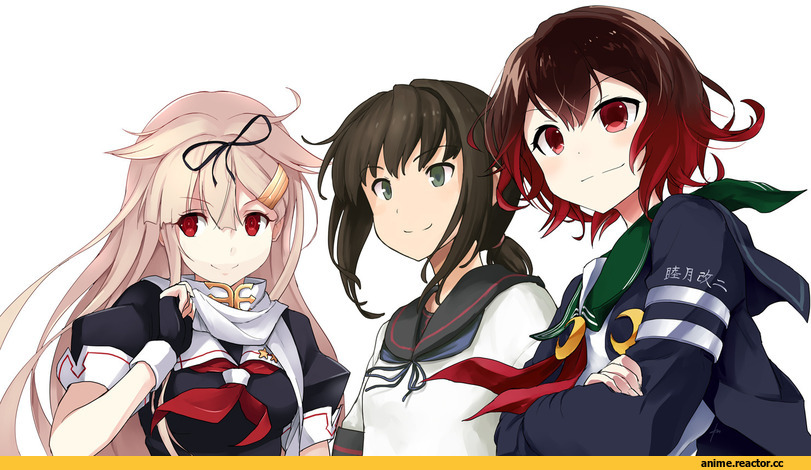 Fubuki (Kantai Collection), Kantai Collection, Mutsuki (Kantai Collection), yuudachi (kantai collection), ebizome, Anime