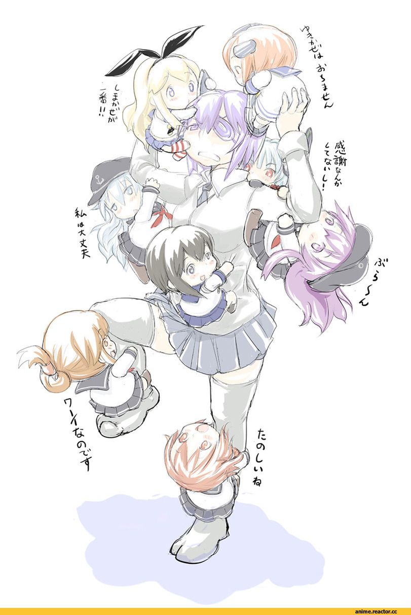 Tenryuu, Akatsuki, Fubuki (Kantai Collection), Hibiki (Kantai Collection), Ikazuchi, Inazuma (Kantai Collection), Murakumo, Shimakaze, Yukikaze, baku taso, Anime, Kantai Collection