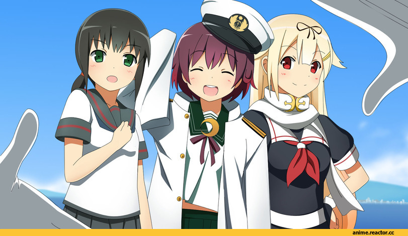 Admiral (Kantai Collection), Kantai Collection, Fubuki (Kantai Collection), Mutsu, Mutsuki (Kantai Collection), Yuudachi, yakitori (oni), Anime