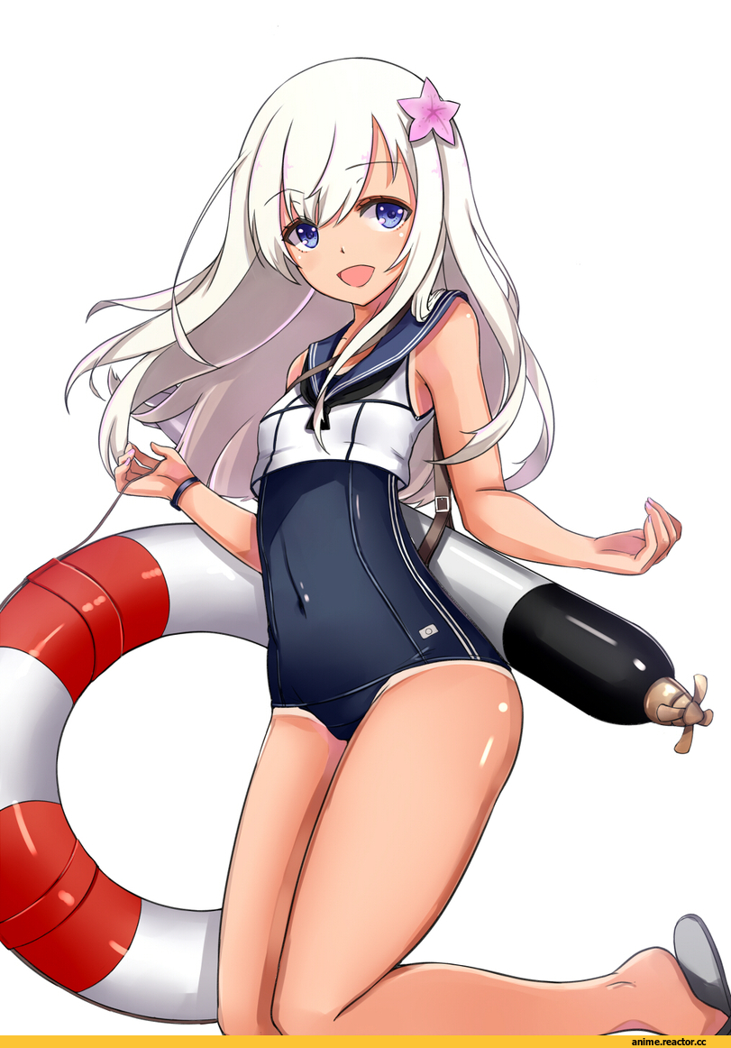 Kantai Collection, Ro-500 (Kantai Collection), swimsuit, Anime