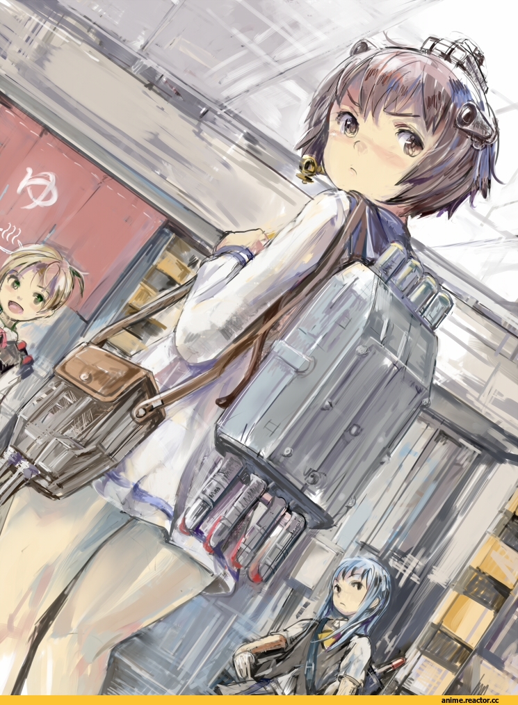 Yukikaze, Kantai Collection, rhodomina, Anime