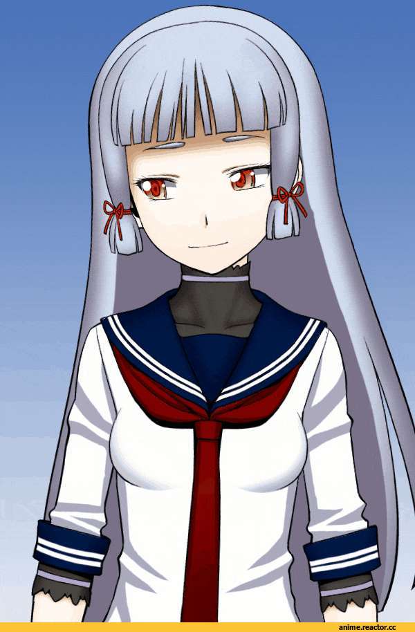 Murakumo, Kantai Collection, emofuri, anime gif, Minazuki Juuzou, в комментариях apng, Anime