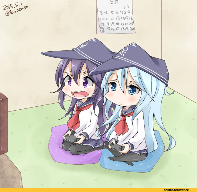 Hibiki (Kantai Collection), Kantai Collection, akatsuki (kantai collection), hyakka onibi, Anime