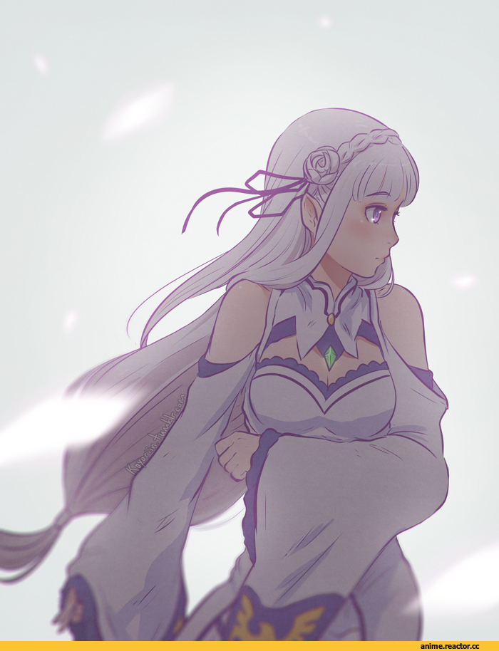 Emilia (re zero), Re Zero Kara Hajimeru Isekai Seikatsu, Koyorin, artist, Anime Art, Anime