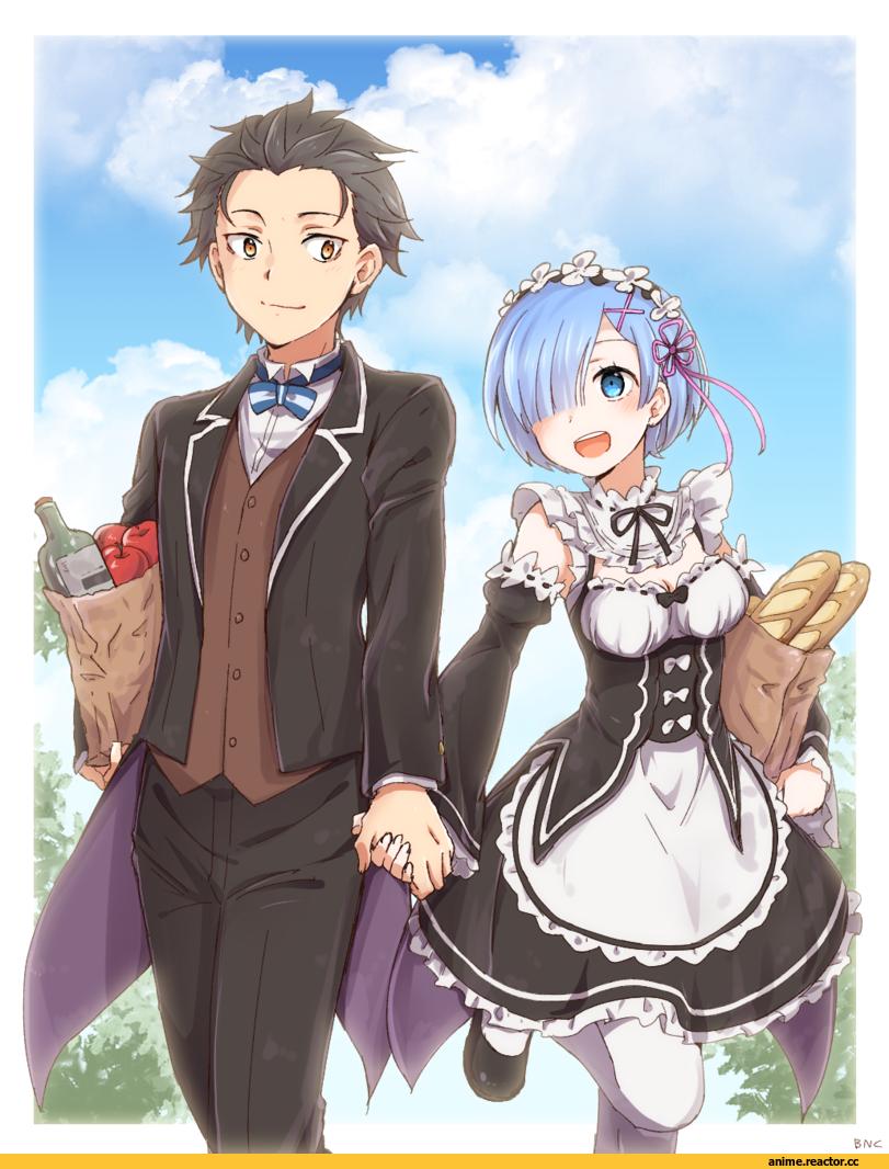 banchii, Natsuki Subaru, Re Zero Kara Hajimeru Isekai Seikatsu, Rem (re zero), Anime