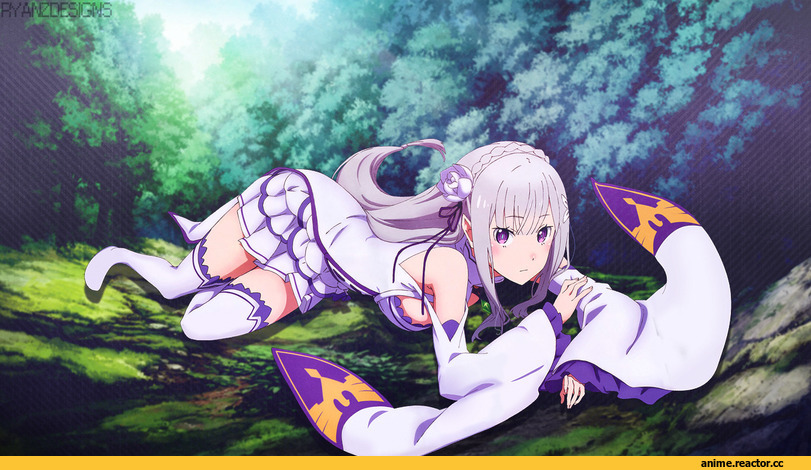 Re Zero Kara Hajimeru Isekai Seikatsu, Emilia (re zero), ryanzDesigns, Anime