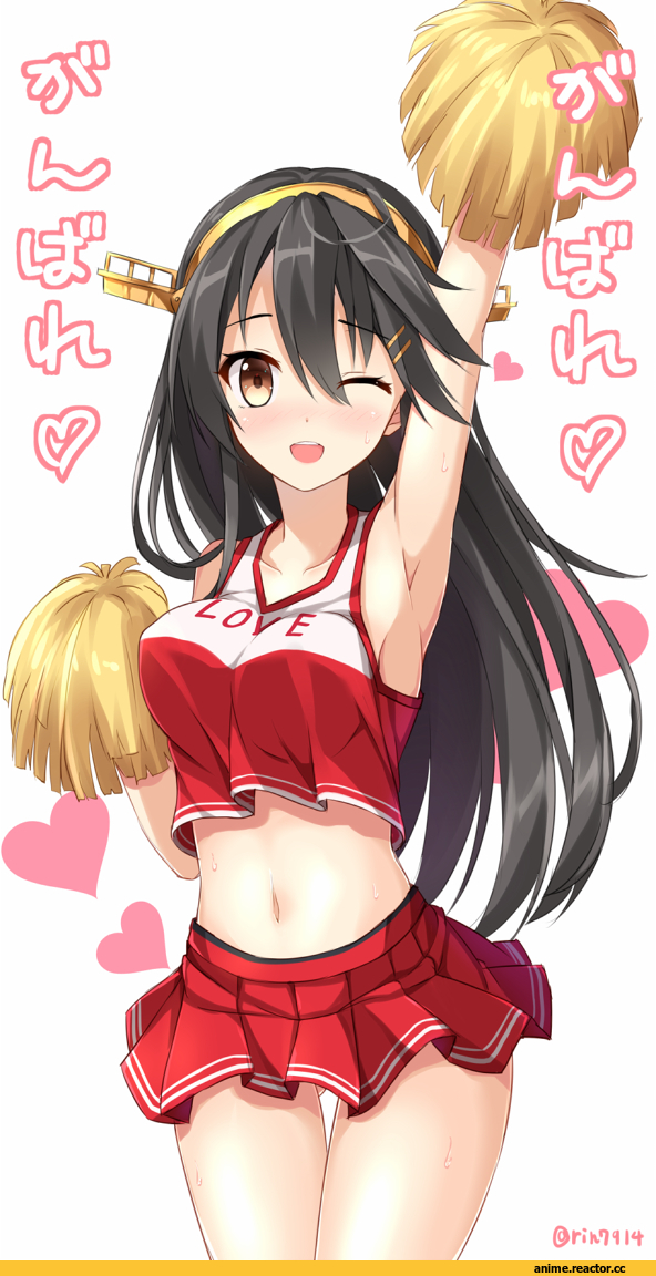 Nikkunemu, Anime Art, Haruna (Kantai Collection), Kantai Collection, Anime