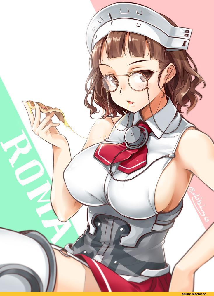 roma_(kantai collection), Kantai Collection, Megane, Anime