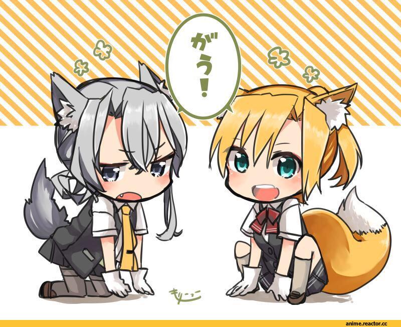 Maikaze (Kantai Collection), Kantai Collection, Nowaki (Kantai Collection), Inumimi, Animal Ears, Kitsune, Anime