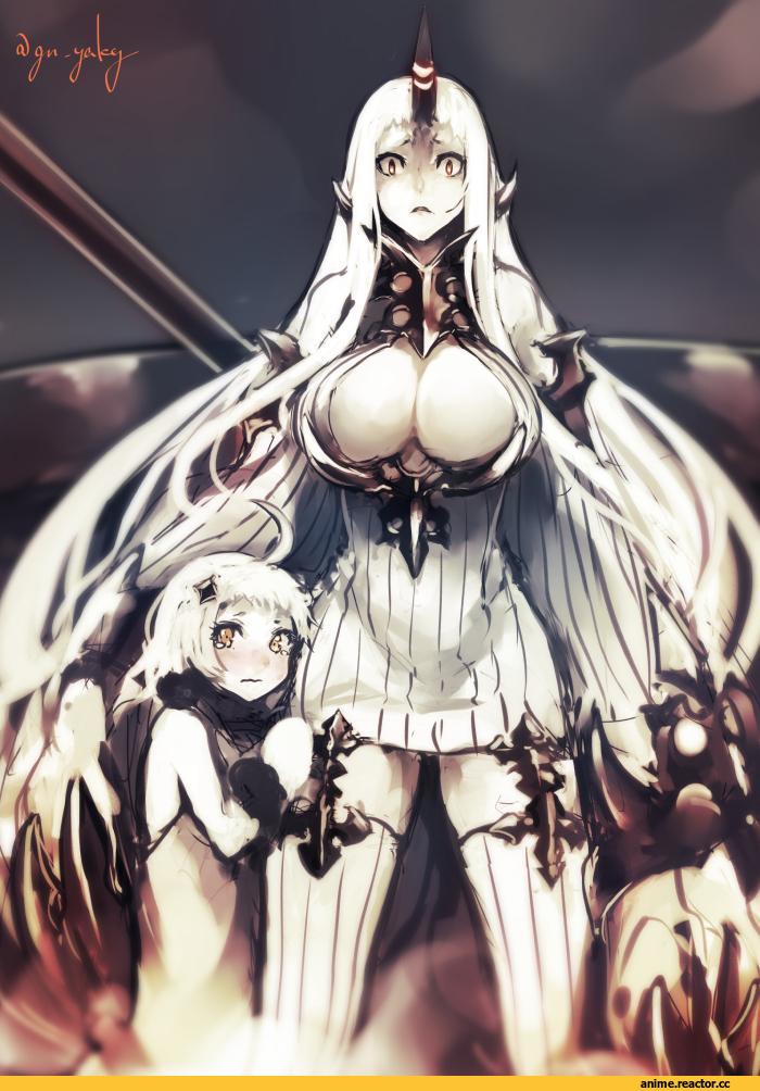 Kantai Collection, Northern Ocean Hime, Seaport Water Oni, Kyouya (Mukuro238), Anime Art, Anime