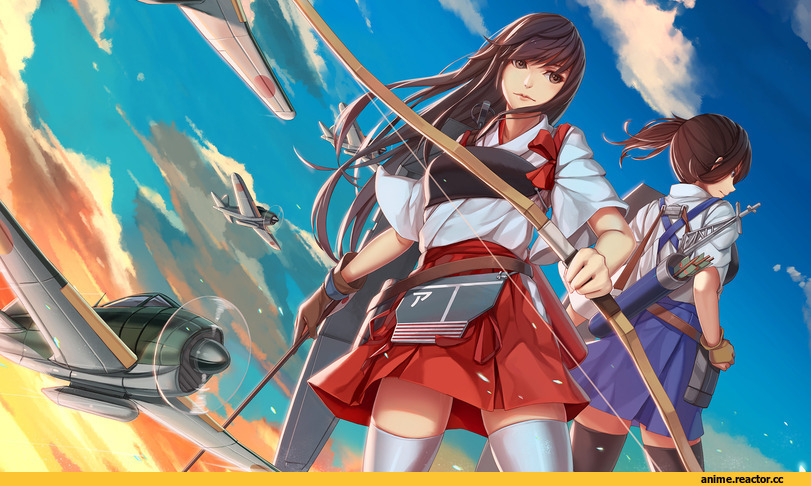Akagi, Kantai Collection, Kaga (Kantai Collection), NIAN, Anime