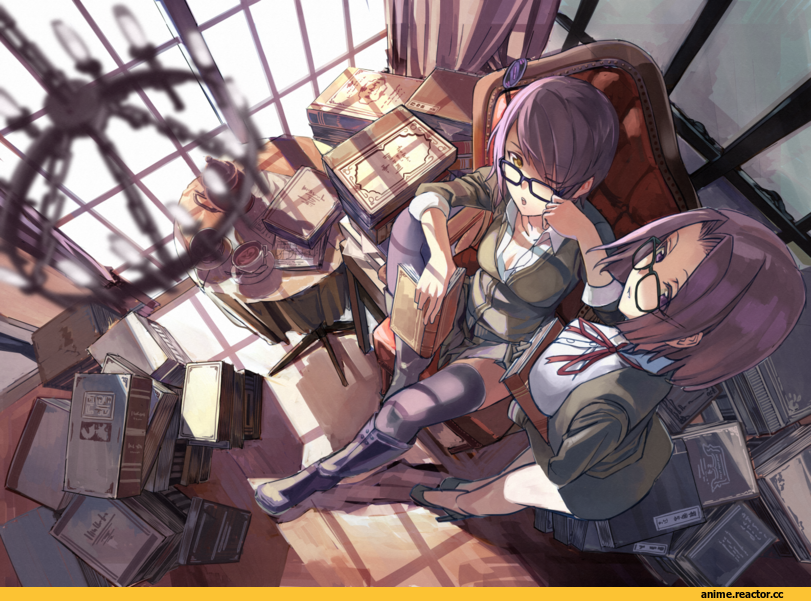 Tatsuta, Kantai Collection, Tenryuu, fujita (condor), Megane, Anime