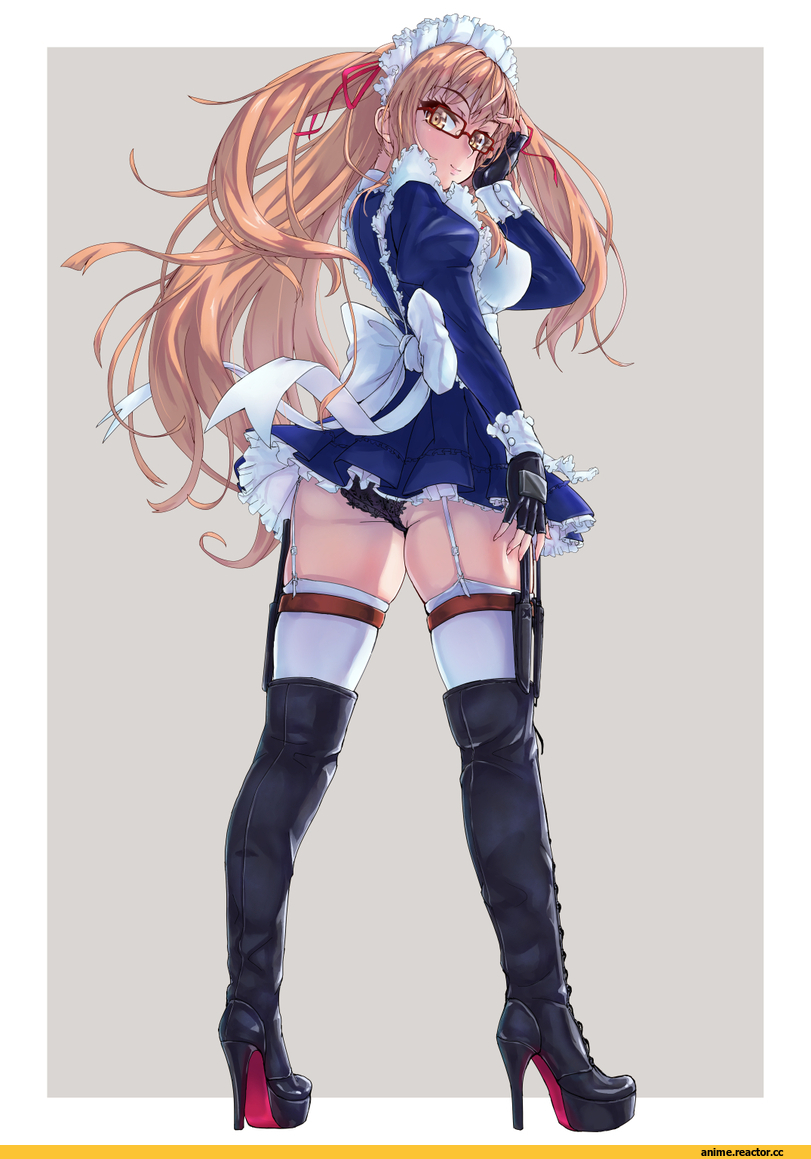Anime Art, Tori@Gununu, Adult pantsu, Anime Ero, Anime Ero Megane, Maid, oshiri, Anime