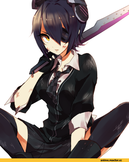 Tenryuu, Kantai Collection, miso (artist), Опасные Няшки, Anime Няши, Anime