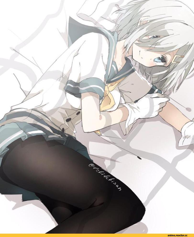 hamakaze, Kantai Collection, chibirisu, Anime