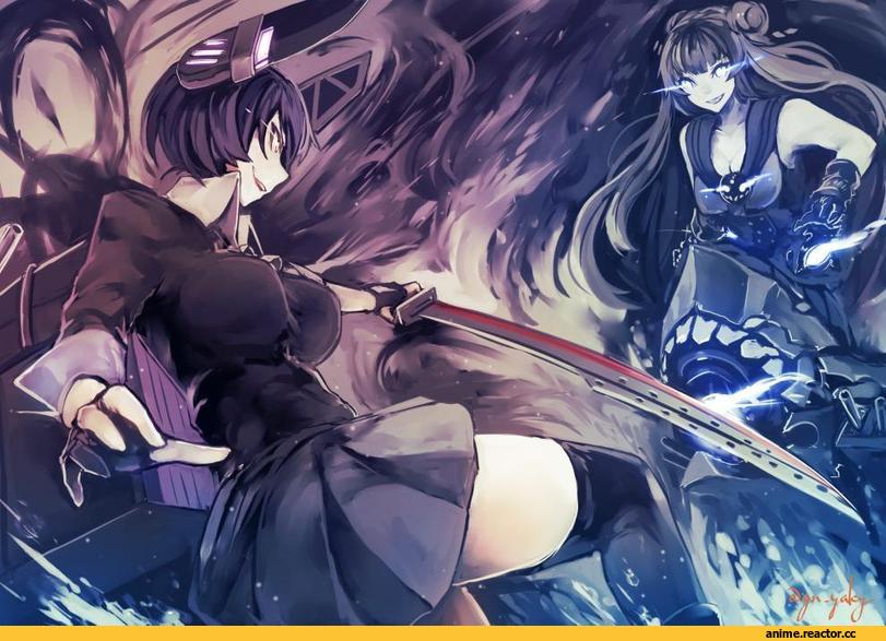 Tenryuu, Kantai Collection, Light Cruiser Oni, Kyouya (Mukuro238), Anime Art, Anime