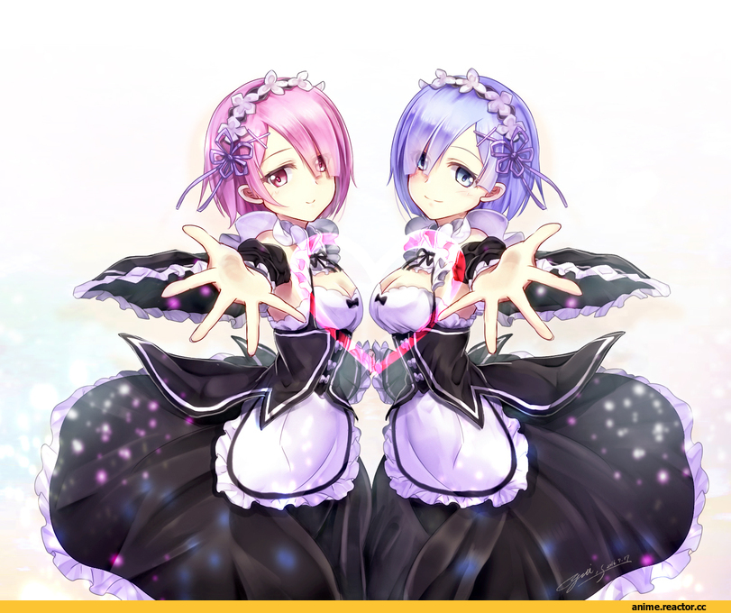 Re Zero Kara Hajimeru Isekai Seikatsu, Rem (re zero), Ram (Re Zero), yuitsuki1206, Anime