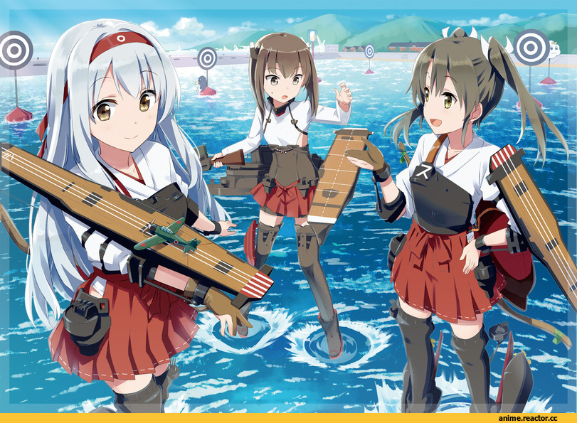 Shoukaku, Kantai Collection, failure penguin, miss cloud, Zuikaku (Kantai Collection), taihou (kantai collection), ayuya naka no hito, Anime