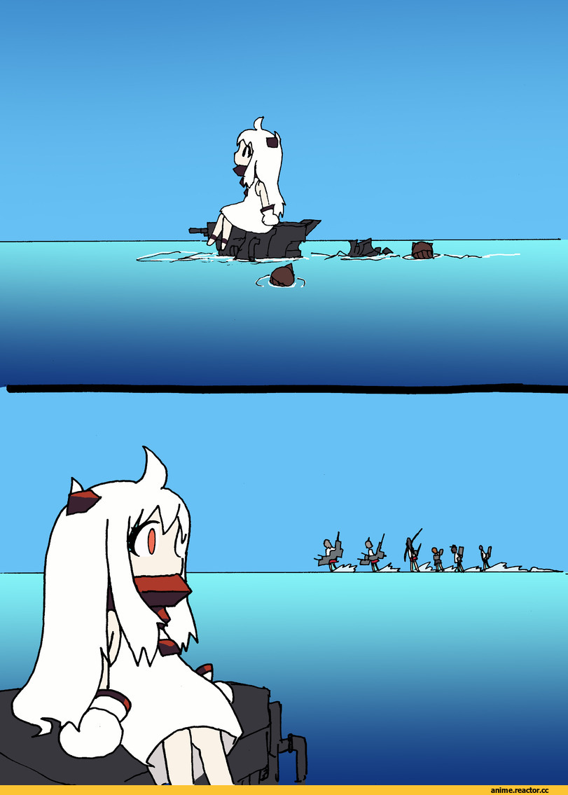 Northern Ocean Hime, Kantai Collection, nello (luminous darkness), Anime Art, Anime