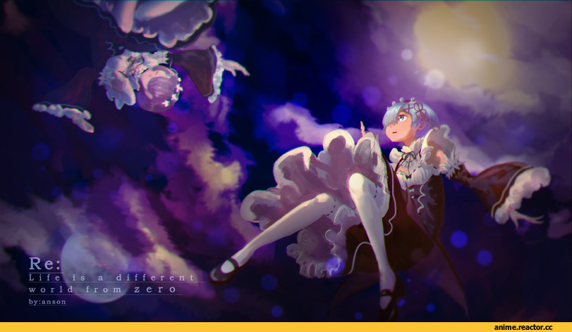 Re Zero Kara Hajimeru Isekai Seikatsu, Rem (re zero), Ram (Re Zero), anson, Anime