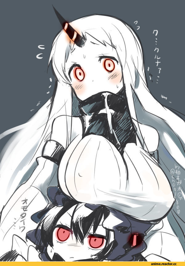 yuzuki gao, Isolated Island Oni, Kantai Collection, Seaport Hime, Anime