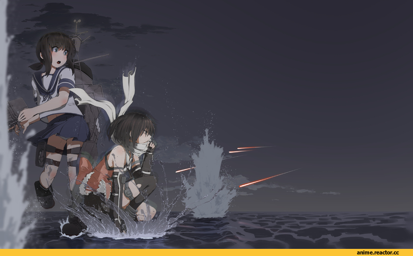 Sendai (Kantai Collection), Kantai Collection, Fubuki (Kantai Collection), dekairuka, Anime