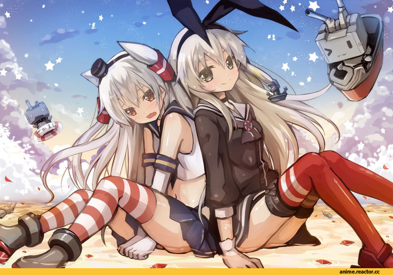 Shimakaze, Kantai Collection, Amatsukaze (Kantai Collection), Mitsuki, Anime