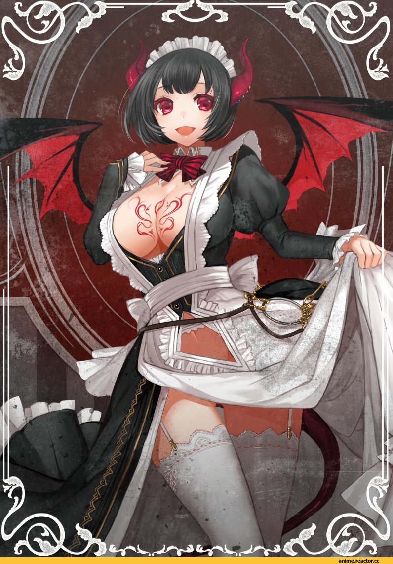 Apt, Anime Art, Maid, Demon Girl (Anime), Monster Girl (Anime), Anime Ero, Anime