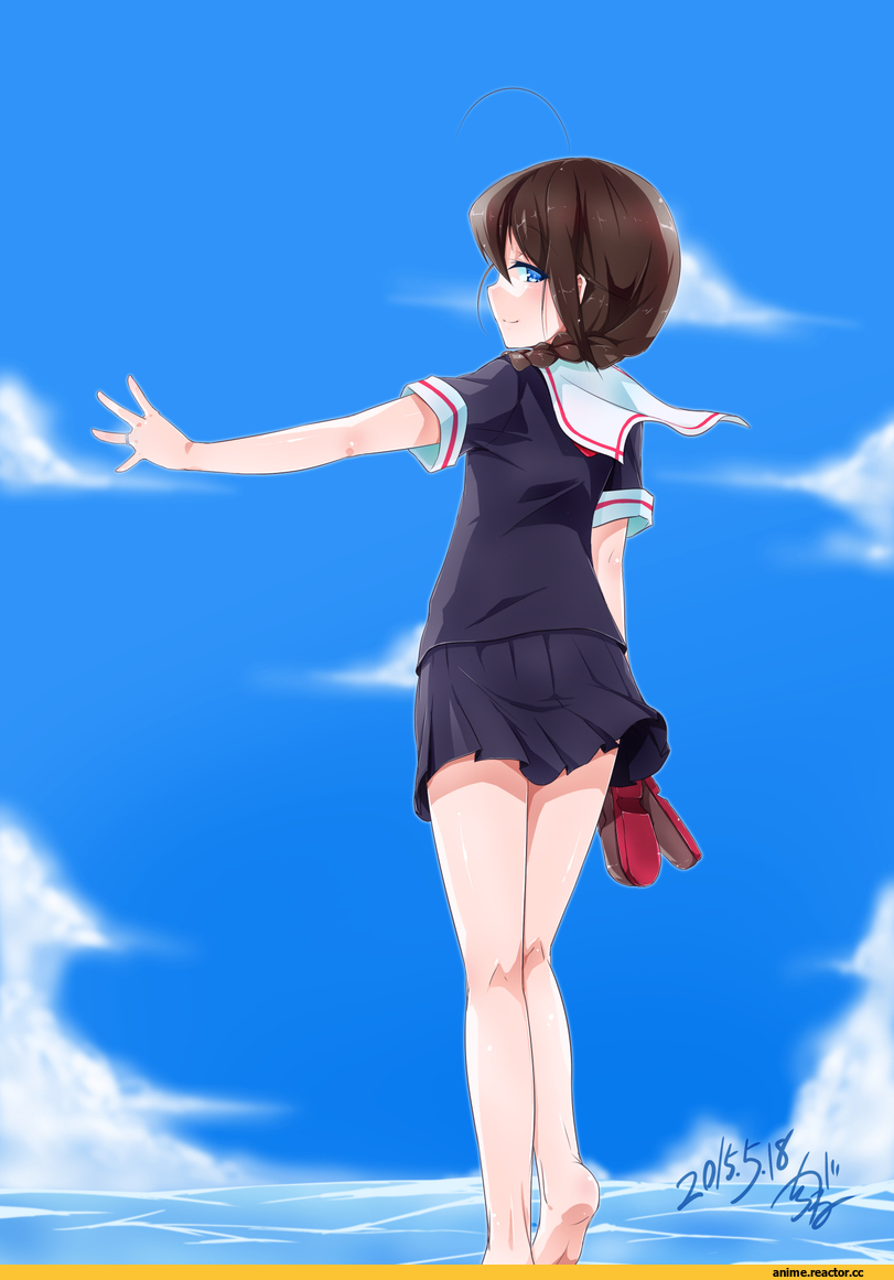Shigure (Kantai Collection), Kantai Collection, shirogane (cufsser), Anime