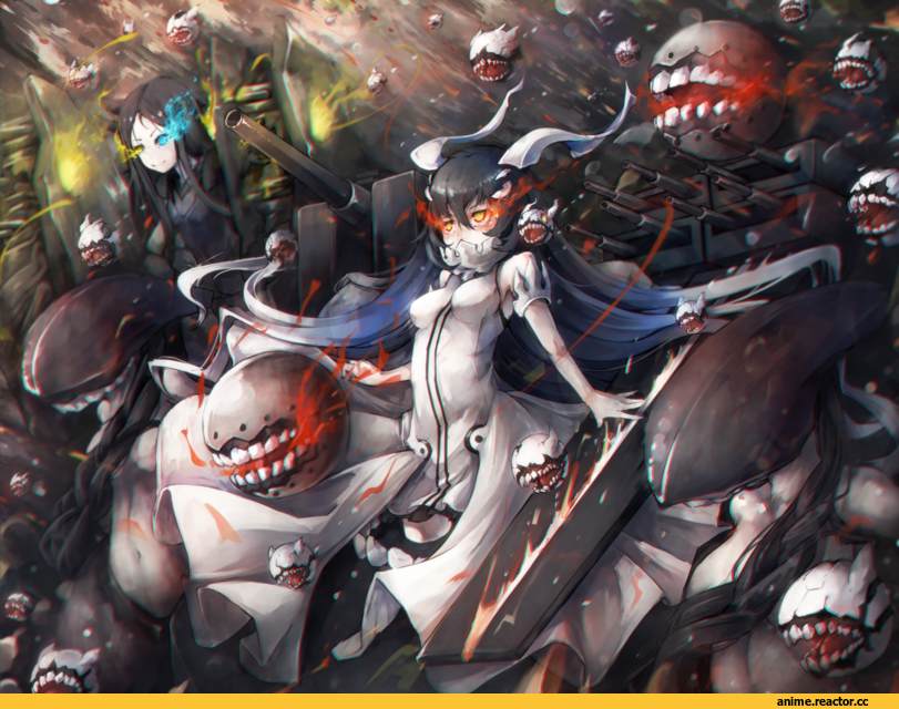 Anchorage Water Oni, Kantai Collection, Ru-class Battleship, wa-class transport ship, escort fortress, kajaneko, Anime