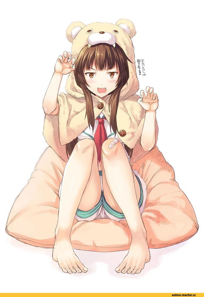 Kantai Collection, Kuma (Kantai Collection), Kumamimi, Animal Ears, Anime