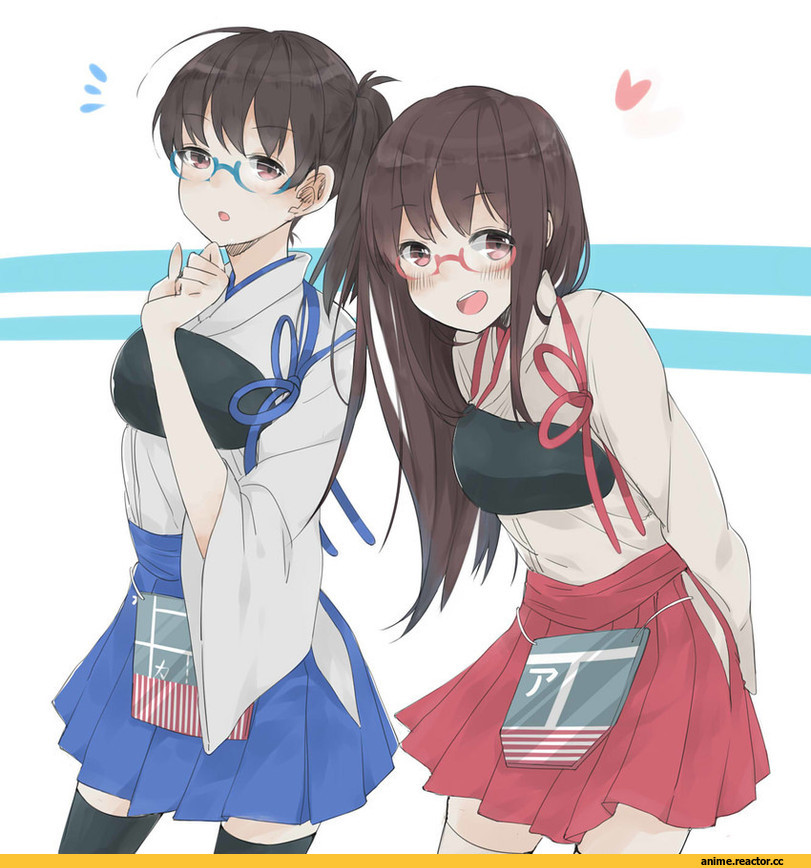 Kaga (Kantai Collection), Kantai Collection, tomo futoshi, Akagi (Kantai Collection), Megane, Anime