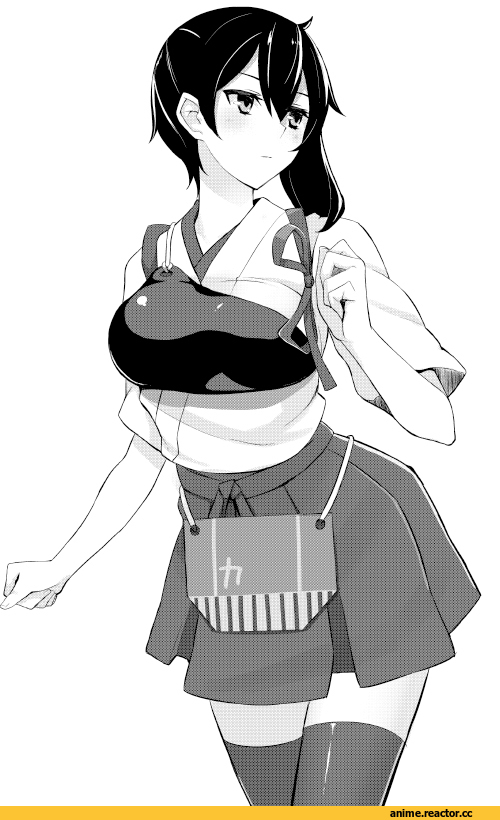 Kaga (Kantai Collection), Kantai Collection, Monochrome (Anime), Anime Art, Anime