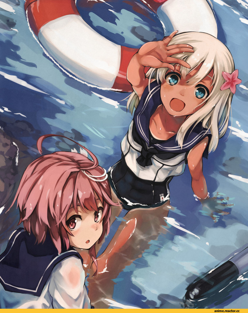 i-58 (kantai collection), Kantai Collection, Maki (Maki Pei), Ro-500 (Kantai Collection), Anime