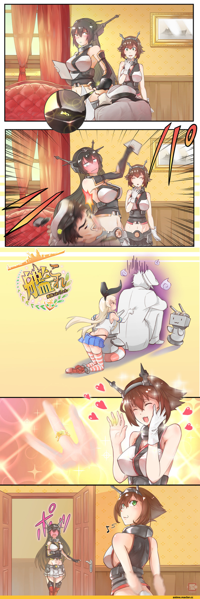 Кантай комиксы, Anime Комиксы, Mutsu, Kantai Collection, Admiral (Kantai Collection), Nagato (Kantai Collection), Shimakaze, yamato (genesisace), Anime