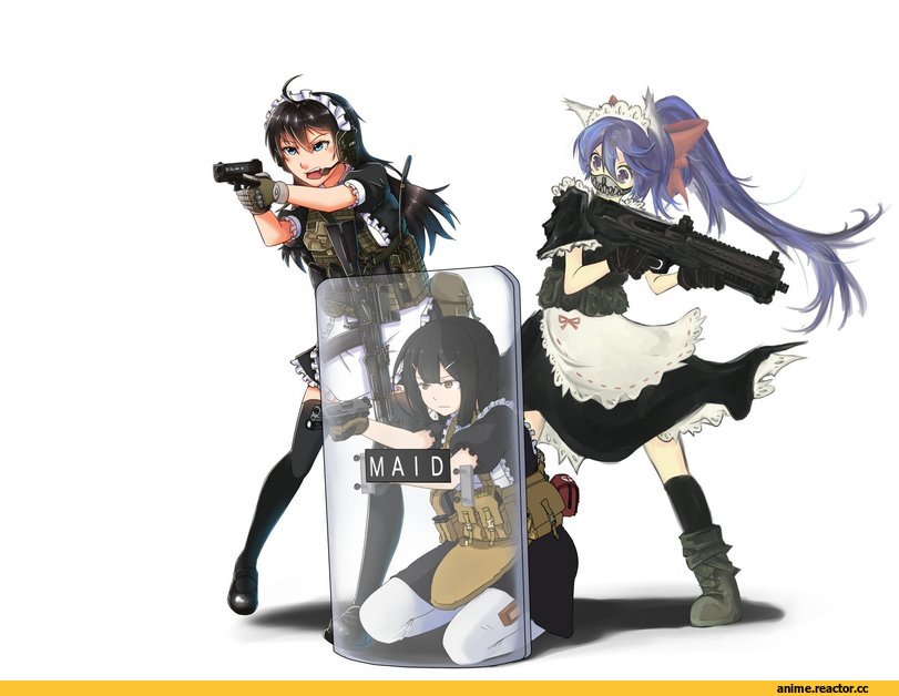 Anime Original, Anime Art, Опасные Няшки, Anime Няши, Maid, Anime