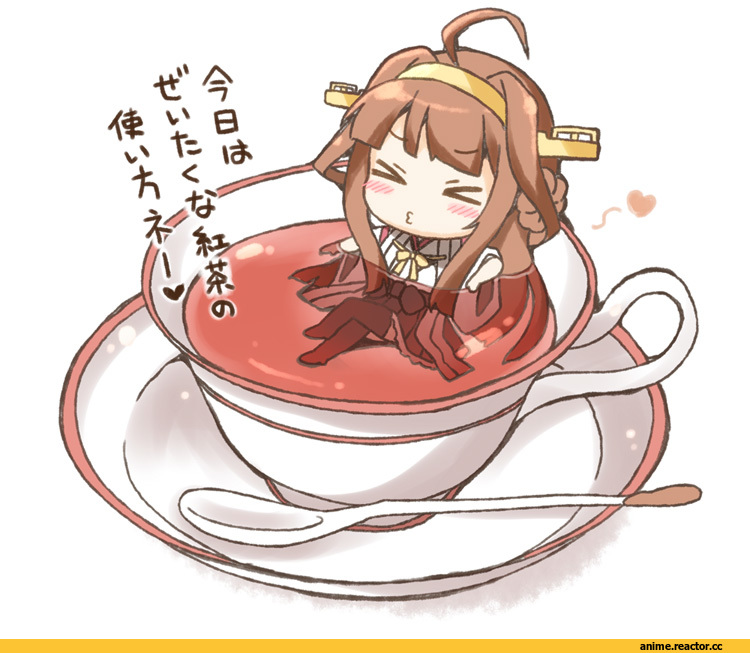 Kongou (Kantai Collection), Kantai Collection, rioshi, Няши в еде, Anime Няши, Anime