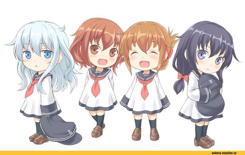 Hibiki (Kantai Collection), Kantai Collection, ikazuchi (kantai collection), Inazuma (Kantai Collection), akatsuki (kantai collection), kotanuki 329, Anime