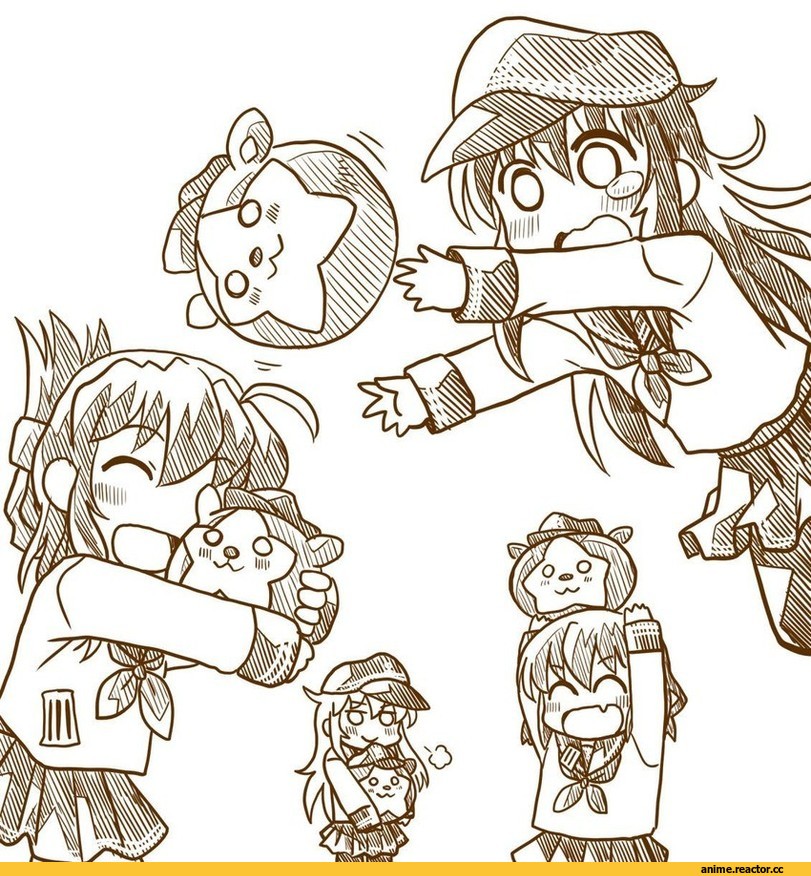 Akatsuki, Kantai Collection, Hibiki (Kantai Collection), ikazuchi (kantai collection), Inazuma (Kantai Collection), izumi masashi, Monochrome (Anime), Anime Art, Anime