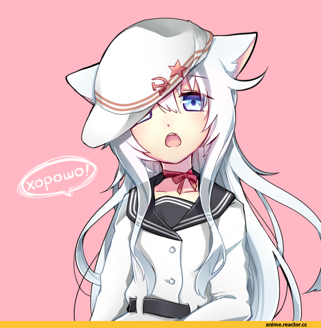 Kantai Collection, verniy (kantai collection), nekomimi, Animal Ears, Anime