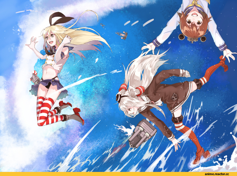 Shimakaze, Kantai Collection, Magukappu, Amatsukaze (Kantai Collection), Yukikaze (Kantai Collection), Anime