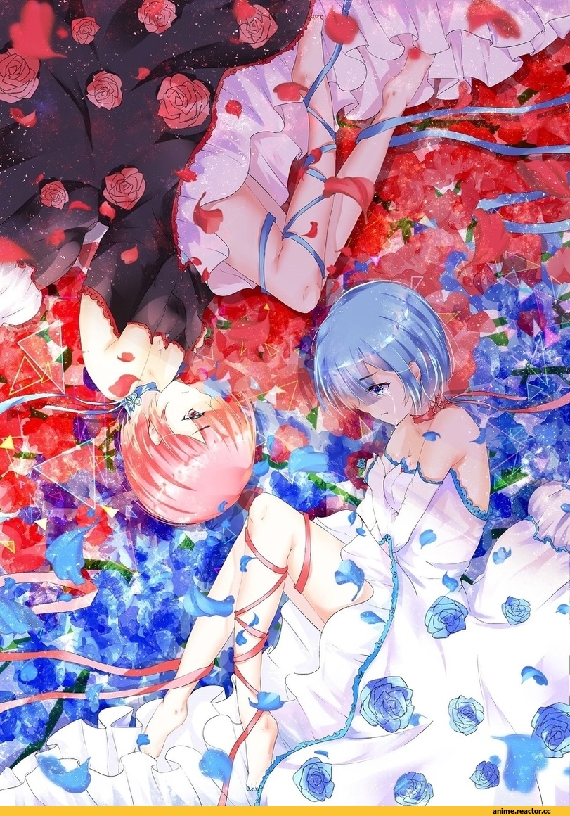 Re Zero Kara Hajimeru Isekai Seikatsu, Rem (re zero), Ram (Re Zero), sayo, Anime