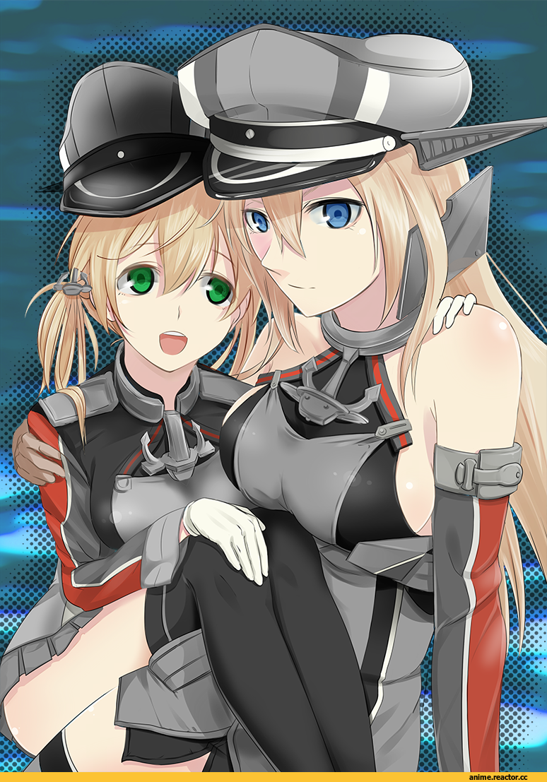 Anime Art, konta (king show), Kantai Collection, Prinz Eugen (Kantai Collection), Bismarck (Kantai Collection), Anime