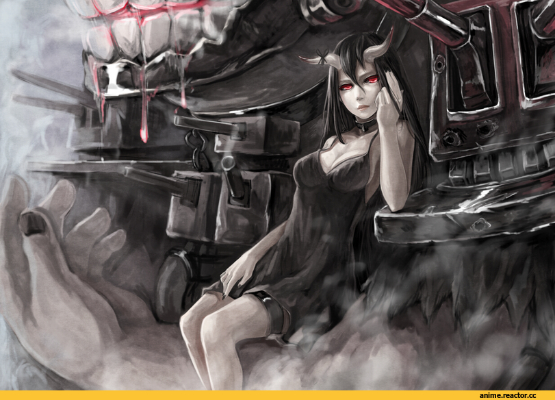 battleship hime, Kantai Collection, Anime Art, fuuko chan, Shinkaisei-kan, Anime