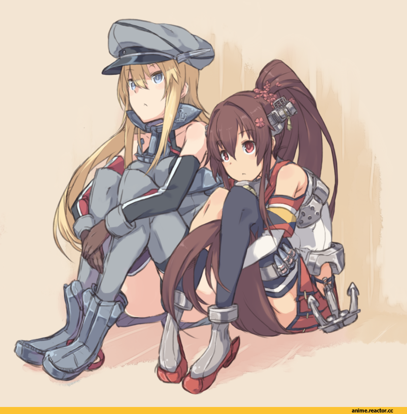 Kantai Collection, Bismarck (Kantai Collection), Yamato (Kantai Collection), auru t, Anime