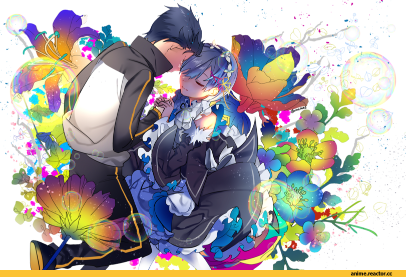 Re Zero Kara Hajimeru Isekai Seikatsu, Rem (re zero), Natsuki Subaru, KMKMM0, Anime