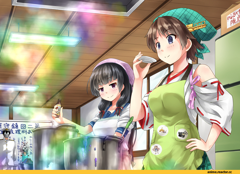 arai harumaki, Admiral (Kantai Collection), Kantai Collection, Hiei, Isokaze (Kantai Collection), Zuihou, Anime Art, Anime