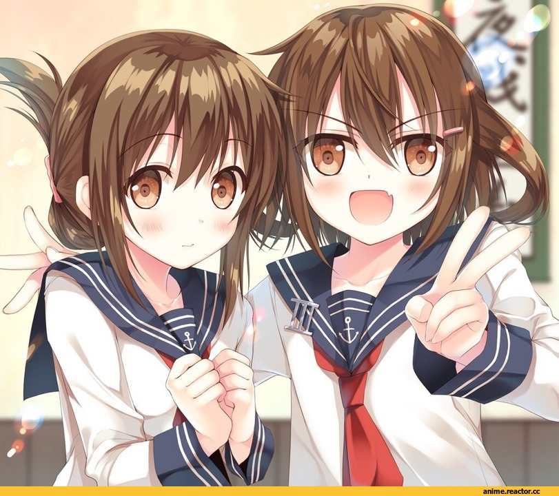 Ikazuchi, Kantai Collection, Inazuma (Kantai Collection), Sousouman, Anime Art, Anime